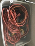 Tool Lot To Include Extension Cord, Jumper Cables, & Misc.