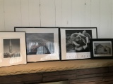 (4) Ansel Adams B/W Framed Prints