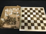 Marble Chess Set  *Few pcs. are damaged*