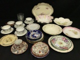 Lot W/3 Boxes Of Misc. China: Cups/Saucers, Bowls, Plates & Others  *Some chips and damage on larger