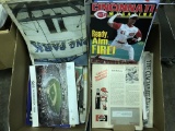 Lot Of 80's & 90's Reds Magazines, Scorecards, College Football Programs, Ohio State Programs, + Sim