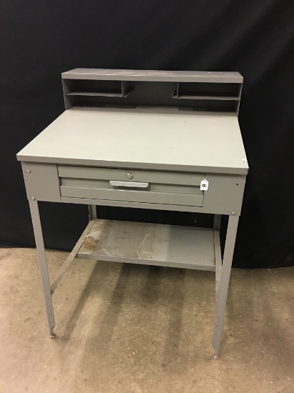 Penco Industrial Shop Desk W/1-Drawer Are 49" Tall x 34" Wide x 29" Deep