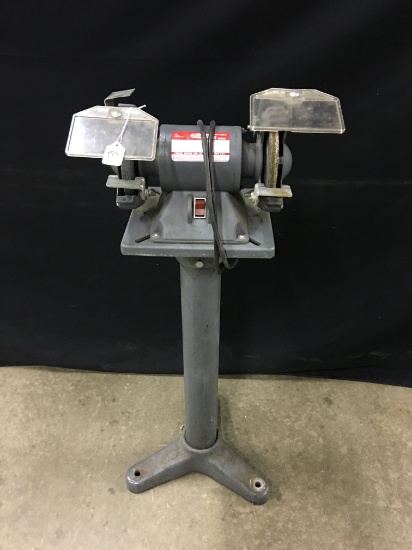 Dayton 1/4 HP 6" Grinder On Base Is 43" Tall Overall *Working*