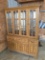 Oak China Cabinet in Fair Conditon