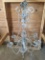 Glass Chandalier In Wood Framed Box, It measures Approx. 39