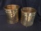 Pair Of Brass Planters Are 12