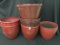 Lot Of (6) Plastic Planters From 16