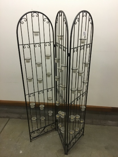 Iron Candleholders Are 48" Wide x 57" Tall *Lot # 28 Is A Match*