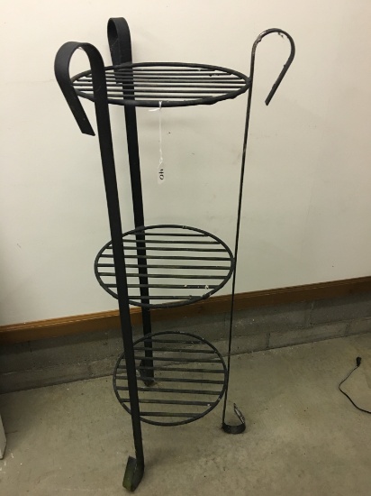 Wrought Iron Plant Stand Is 54" Tall