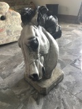 Detailed, Concrete Horse Head, 2' Tall