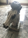 Detailed, Concrete Horse Head, 2' Tall