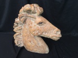 Plaster Horse Head Statue Is 21