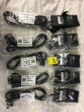 Lot Of (5) Dell AC/DC Adapters Model # DA90PE3-00  W/Power Cord