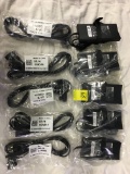 Lot Of (5) Dell AC/DC Adapters Model # DA90PE3-00  W/Power Cord