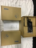 Lot Of (4) Dell Slim Auto/Air/AC Adaptor In Boxes W/Manual