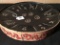 Unusual Painted Tin Drum Is Signed 