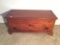 Antique 6-Board Dovetailed Pine Trunk W/Till Inside