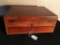 Wooden Mortised Box W/Lift lid & Pull Out Drawer