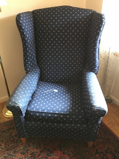 Upholstered Wingback Chair Is 47" Tall