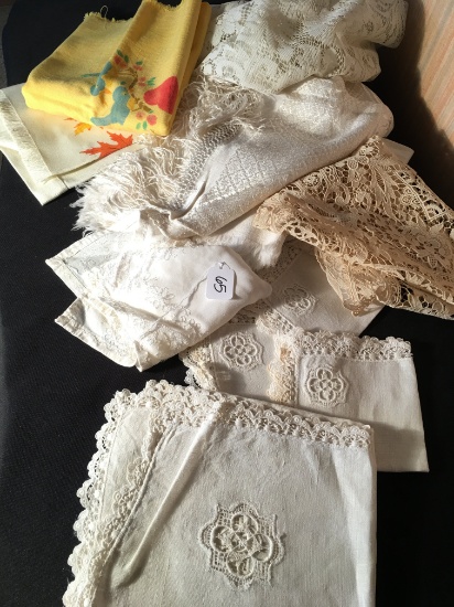 Lot Of Lace & Doile Items