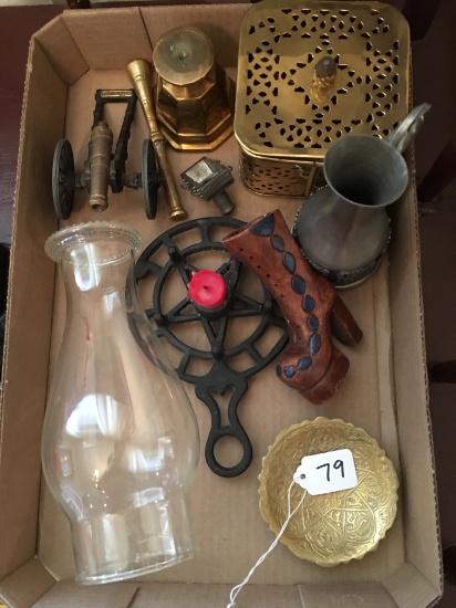 Lot Of Misc. Brass & Metal Items As Shown