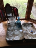 Lot Of Glass & China & Candle Sconces