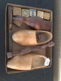 Lot W/Wooden Plane, Shoes, Blocks, & More!