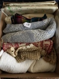 Lot W/Couch Throws & Misc. Linens