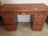 Wooden Knee-Hole Desk/Work Table