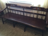Antique Settle Bench From Pennsylvania