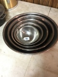 Set of 5 Stainless Steel Mixing Bowls