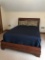 Solid Wood, Cherry Finish, Sleigh Style, Queen Size Bed