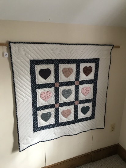 41" Square Quilt on Wall Rack