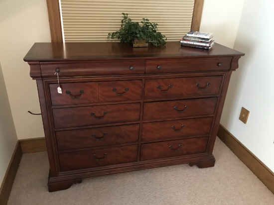 Solid Wood, Cherry Finish, Dresser, 58" Tall 42" Wide