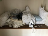 Group of Linens and More in Closet Area Pictured