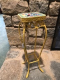 Small Metal, Ceramic Top Stand, 21