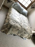 Full Size Mattress, Box Spring, Frame and Bedding