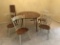 Ethan Allen Dinette Set W/Table & (4) Stenciled Thumb-Back Chairs