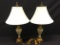 Pair Of Decorator Lamps Are 33
