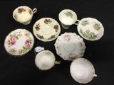 Lot Of (4) Bone China England Cups & Saucers