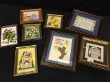 Lot With Smaller Framed Craft Items, Needlepoint, + Similar Items