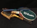 (6) Tennis Rackets: (4) Are Wooden