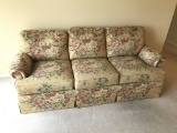 Thomasville 3-Cushion Floral Couch Is 84