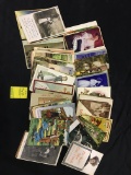 (50) + Vintage Post Cards: Mostly W/Men & Women