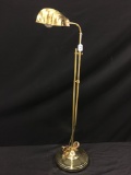 USA Made Brass Adjustable Floor Lamp