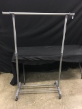 Adjustable Clothing Rack On Wheels Is Appox 54