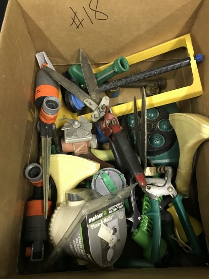 Lawn & Garden Lot Of Sprinklers, Spray Nozzles, Trimmers, & Similar Items