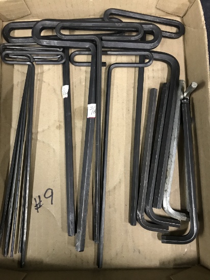 (10) Eklind "T" Handle Allen Wrenches + Others