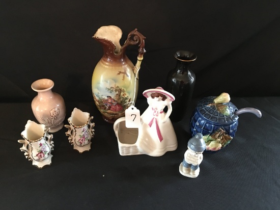Lot Of Misc. Porcelain & Glass As Shown