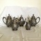 Vintage Meriden Company Silliman's Silver-Ring Embossed & Engraved Coffee & Tea Service